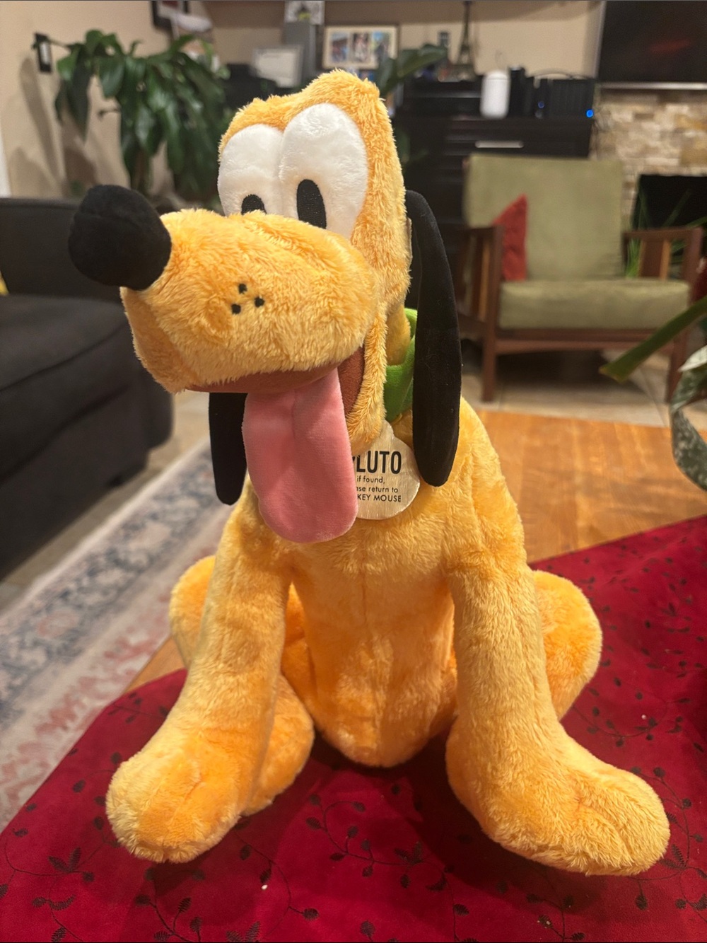 Disney Pluto Plush Dog Toy - Yellow Plush Companion New with Tag 16 inches